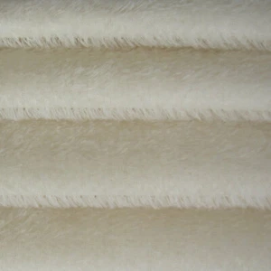 1/6 Yard 300S weiß Intercal 1/2" ultra-sparser deutscher Mohair Fell Stoff - Bild 1 von 4