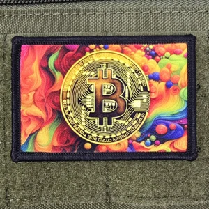 Bitcoin Patch Crypto Art Moral Meme Tactical Funny Military USA Hook & Loop 3x2 - Picture 1 of 8