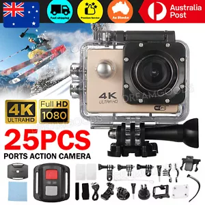 4K Action Camera Waterproof WIFI Sports Camera Underwater Camera Video Recorder - Picture 1 of 9