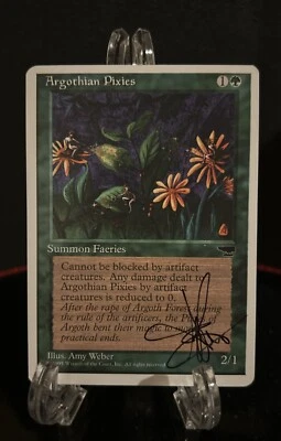 MTG Argothian Pixies Amy Weber Signed and Painted Artist Proof AP - Image 1 of 2
