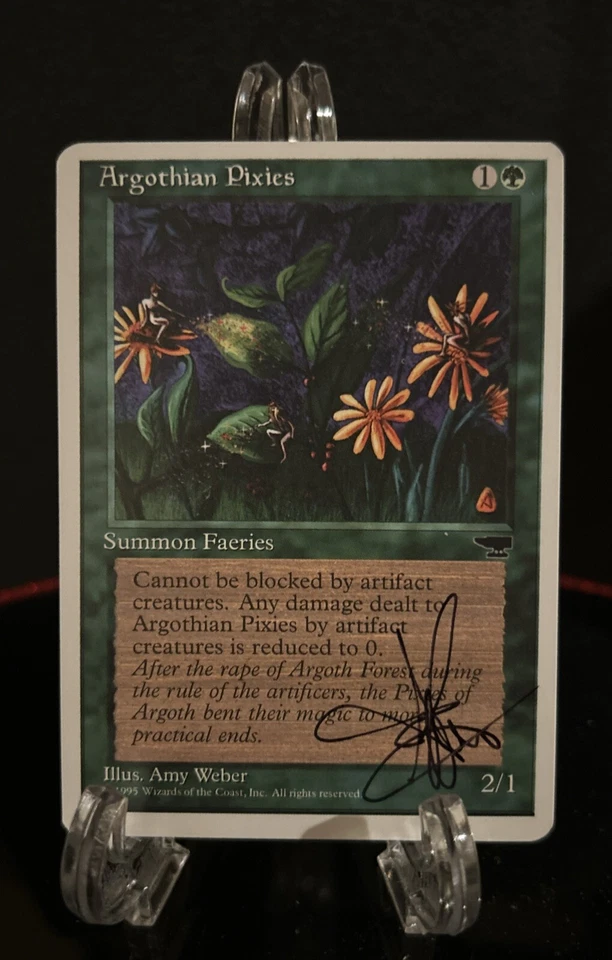 MTG Argothian Pixies Amy Weber Signed and Painted Artist Proof AP - Image 1 of 2
