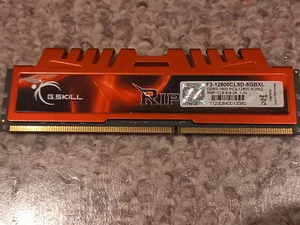 G.Skill Ripjaws 4GB DDR3-1600MHz PC3-12800 F3-12800CL9D-8GBXL Desktop RAM - Picture 1 of 2