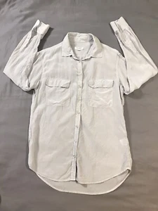Equipment Femme camicetta di seta donna piccola grigio argento manica lunga - Foto 1 di 11