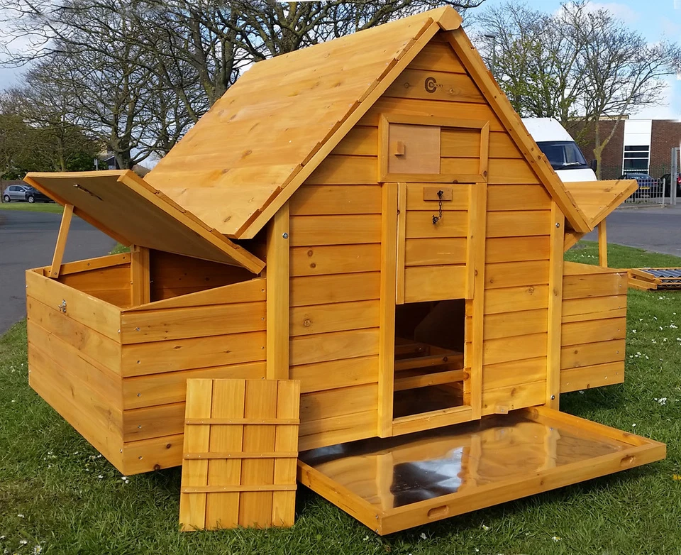 COCOON LARGE CHICKEN COOP RUN HEN HOUSE POULTRY ARK HOME NEST BOX COUP COOPS