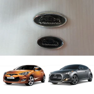 Front Grill emblem Rear Trunk emblem 2pcs For Hyundai Veloster 2012~2017 - Picture 1 of 5