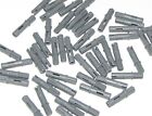Lego Lot of 50 New Dark Bluish Gray Technic Axles Pin 3L with Friction Ridges