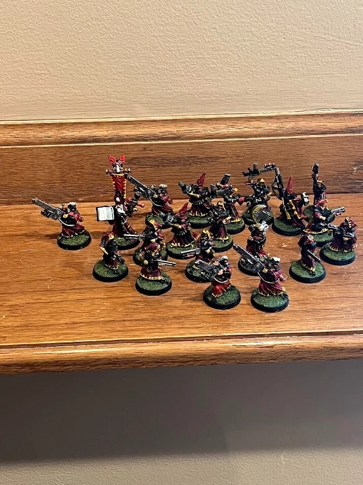 Painted Cawdor Redemptionists Gang Necromunda Large Metal Collection Citadel Lot - Image 1 of 4