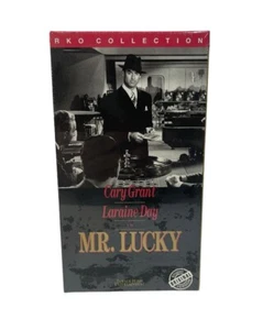 Mr. Lucky RARE VHS Tape Cary Grant Laraine 1989 RKO Collection NEW Sealed - Picture 1 of 3