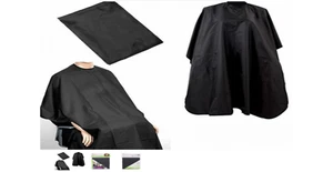 Deluxe Haarschneide schwarze Schürze Salon Friseur Friseur Schnitt Kleid Umhang (RY7240) - Bild 1 von 1