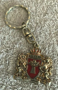TBN Keychain Key Ring Trinity Broadcasting Network, Horse, Lion, Metal & Enamel - Picture 1 of 2