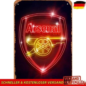 Metall Arsenal Zinnschild rechteckige Eisenmalerei Wand Home Bar Dekor 30x40 cm - Picture 1 of 12