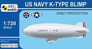 Mark I Modelos 1/720 Goodyear Tipo K Dirigidor 'Producción Temprana' Modelo Kit - Imagen 1 de 4