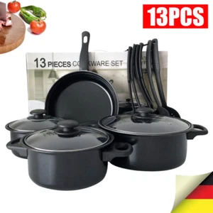 13 teiliges Topfset Induktion Antihaft Kochtopf Set,induktions Küche Töpfe Set - Bild 1 von 11