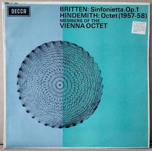 DECCA LXT 6208 UK ED 1 PROMO BRITTEN - SINFONIETTA HINDEMITH - OCTET VIENNA OCTE - Picture 1 of 4