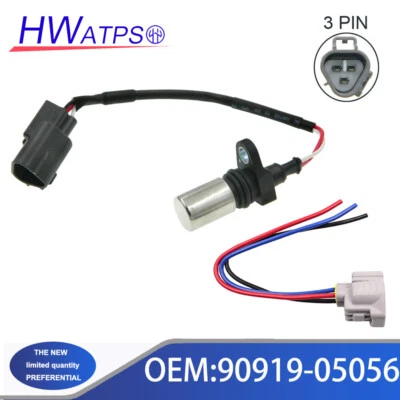 Sensor de posición del cigüeñal 90919-05056 y cable para Toyota Yaris Echo Verso Probox Foto 1 de 4