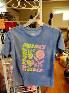 Girls Size 10/12 Top, Blouse, Short Sleeve T-shirt, Soft, Girls Support Girls - Picture 1 of 2