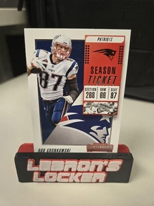 2018 Panini Contenders - Rob Gronkowski #37 - Patriots - Picture 1 of 2