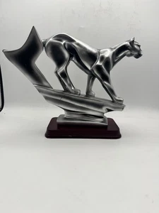  Pantera 10.25" Escultura Silvertone Herco Profesional Empresas - Imagen 1 de 14