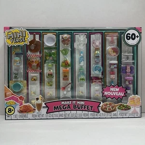 MGA Mini Verse Make it Mini Mega Buffet 60+ Pieces Play Food Toys NEW SEALED - Picture 1 of 2