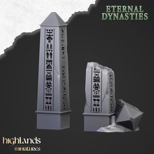Higlands Miniature - Säulen Yéroglyphes X 2 - Picture 1 of 2