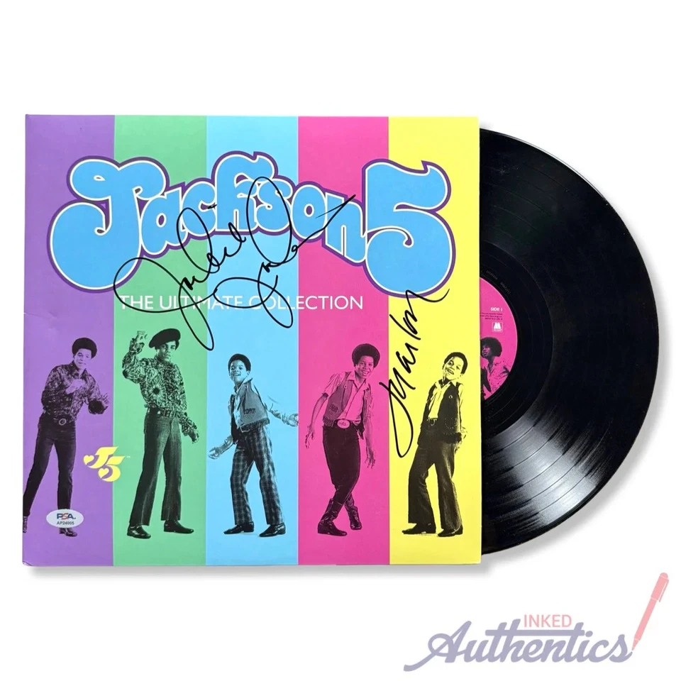 杰克逊 5 签名亲笔签名乙烯 LP “The Ultimate Collection” PSA/DNA 正品 — 第 1/1 张图片