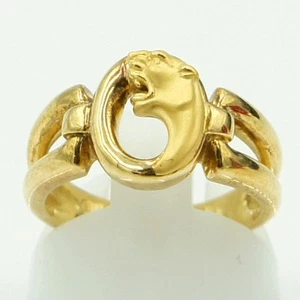 Carrera Y Carrera Carrera Y 18K Yellow Gold Panther Pantera Oval Ring *Dnx794 - Picture 1 of 11