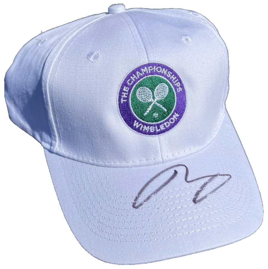 GORRA DE TENIS FIRMADA POR ANDY MURRAY WIMBLEDON FRANCESA ABIERTA DE ESTADOS UNIDOS AUSTRALIANA CERTIFICADO DE AUTENTICIDAD JSA Foto 1 de 3