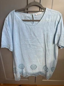 IN LINEA - Leinen-Blusen-Shirt, Gr. 44, NEUwertig - Imagen 1 de 4