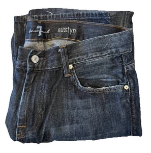 7 For All Mankind Austyn Dark Wash Denim Jeans Size 32x32 (629) - Picture 1 of 10