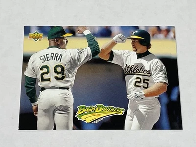 1993 Upper Deck Baseball Bash Brothers #49 - Mark McGwire - Oakland Athletics - Image 1 of 2