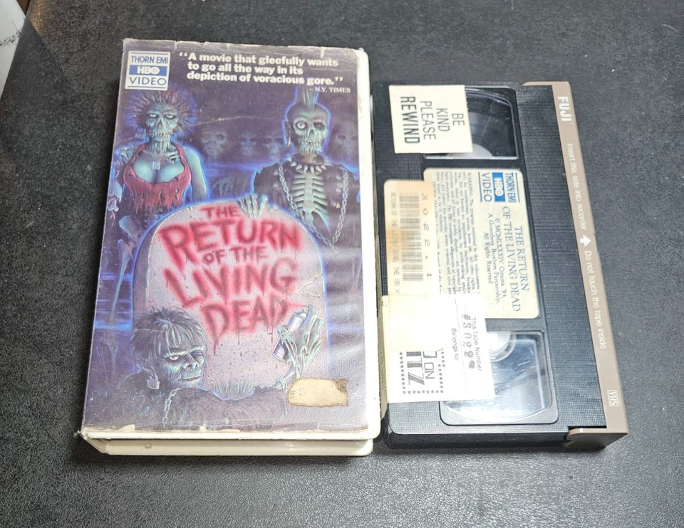 The Return Of The Living Dead (VHS, 1984) Horror HTF Rare Thorn EMI Clamshell - Image 1 of 4