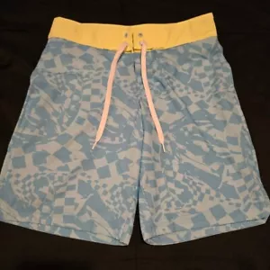 Art Class Boy's Swim Trunks Swimming Shorts Blue & Yellow Size 12 - Picture 1 of 8