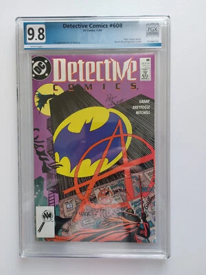Detective Comics #608 PGX 9.8 NM/Mint white pages 1st appearance of Anarky - Image 1 of 2