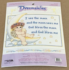 Leisure Arts / Dreamsicles "Moon Dance" God Bless the Moon & Me Cross Stitch Kit - Picture 1 of 2