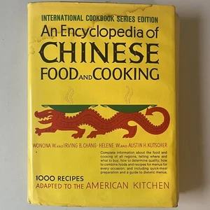 Encyclopedia of Chinese Food and Cooking 6th Printing 1977 Vintage Cook Book - Imagen 1 de 4