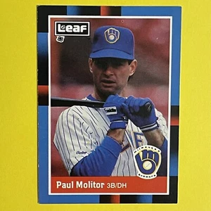 1988 PAUL MOLITOR HOF Leaf/Donruss BREWERS #168 VGC GRADE READY  - Picture 1 of 2
