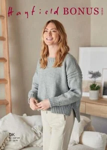 Sirdar Knitting Pattern - Hayfield Bonus DK, Sweater 10264 - Picture 1 of 1