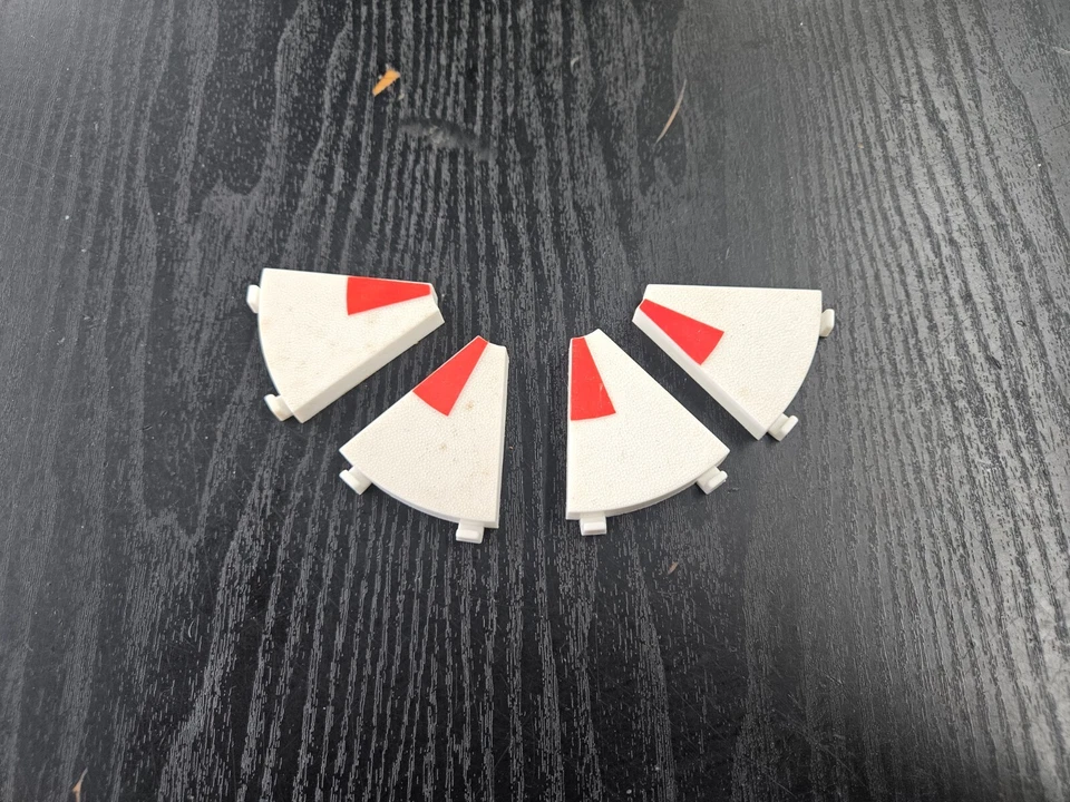 NINCO #10205 Interior 45 Grados Cuña Borde/Berm, Blanco y Rojo (4 piezas) - NUEVO Foto 1 de 1