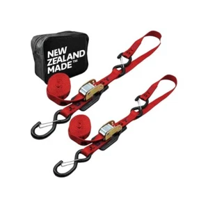 Motorcycle Tie-Down Straps - NEW ZEALAND MADE - RED - Picture 1 of 1