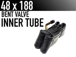 BENT VALVE Inner Tube - 48 x 188 For PRAM BUGGY PUSHCHAIR CART etc - Picture 1 of 1