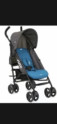 Joie Nitro E Stroller - Blue with Raincover fast free delivery - Image 1 of 4