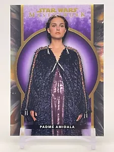 2022 Topps Star Wars Masterwork Padme Amidala Purple Parallel /50 #22 SSP - Picture 1 of 2