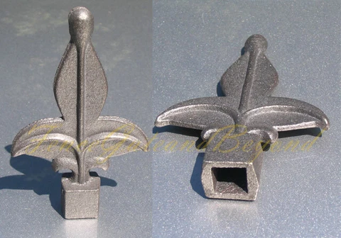 5 Cast Iron Antique Style Rustic Fleur De Lis Finial Garden Statue Home Decor Cover