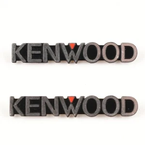 2pcs KENWOOD speaker Logo Nameplate Badge Replacement Piece 36.5mm X 5.8mm - Picture 1 of 5