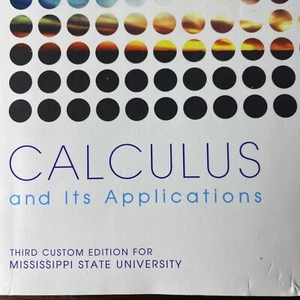 CALCULUS AND ITS APPLICATIONS 3rd Custom EDITION Mississippi Marvin L Bittinger - Picture 1 of 4