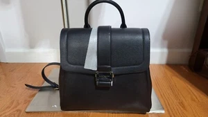 NUOVO ZAINO KATE SPADE NEW YORK NOUVEAU PELLE CIOTTOLATA PATTA BORSA NERA - Foto 1 di 6