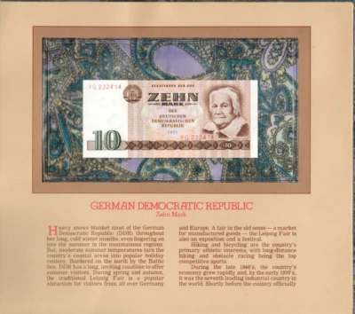 Most Treasured Banknotes GDR East Germany 1971 10 Marks P-28r UNC REPLACEMENT YG - Image 1 of 3