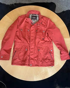 COACH Men's Military Field Jacket Hidden Hood Burnt Orange Size L - Picture 1 of 6