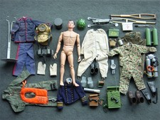 Vintage 60's Gi Joe & equipment, Deep Sea Diver & More, well used - as is 