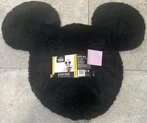 Disney Mickey Mouse Icon Tufted Bath Rug Black Classic Ears 24” x 30” NEW!!! - Picture 1 of 4